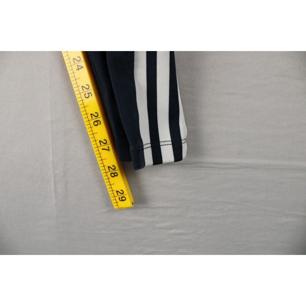 Adidas Womens Jeggings Blue Size Small 3 White Stripes Trefoil Workout Casual - Picture 5 of 14
